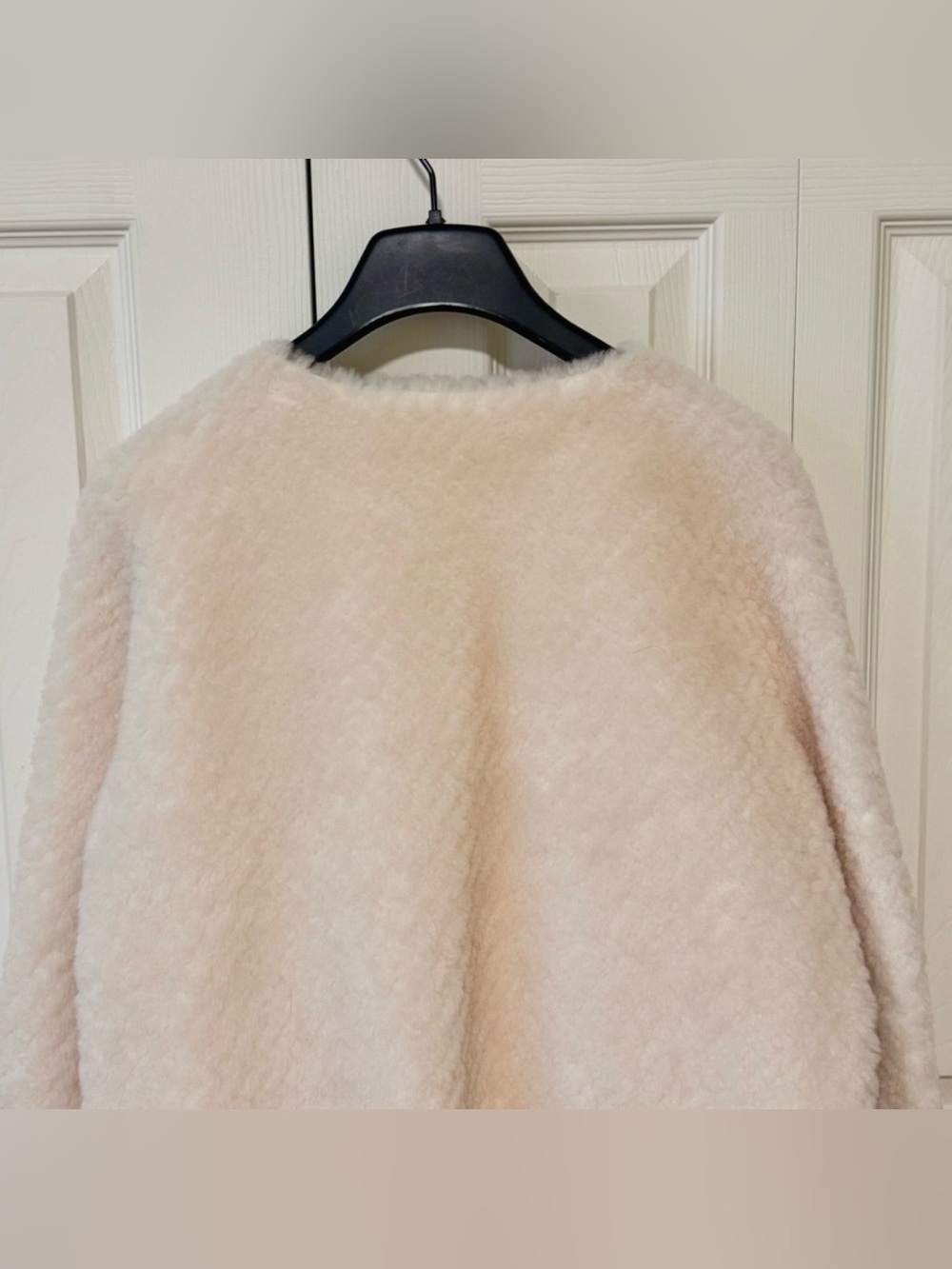 Cream Fuzzy Button-Front
Jacket - Picture 10 of 12